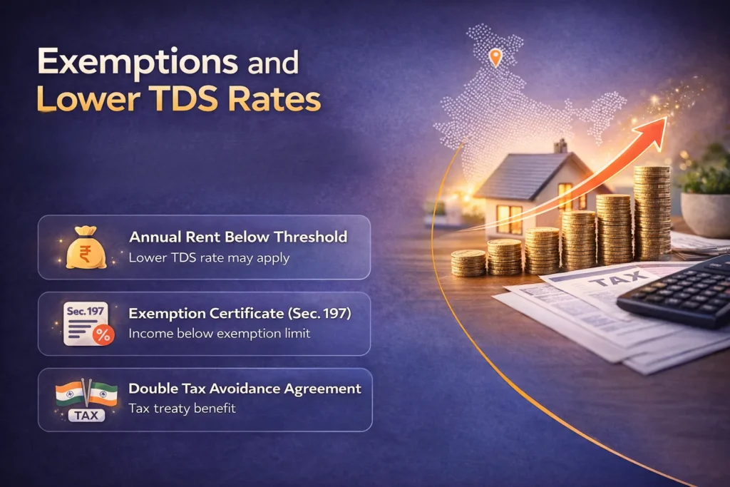 Exemptions and Lower TDS Rates