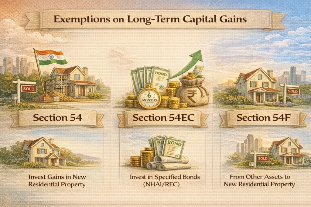 Exemptions on Long Term Capital Gains