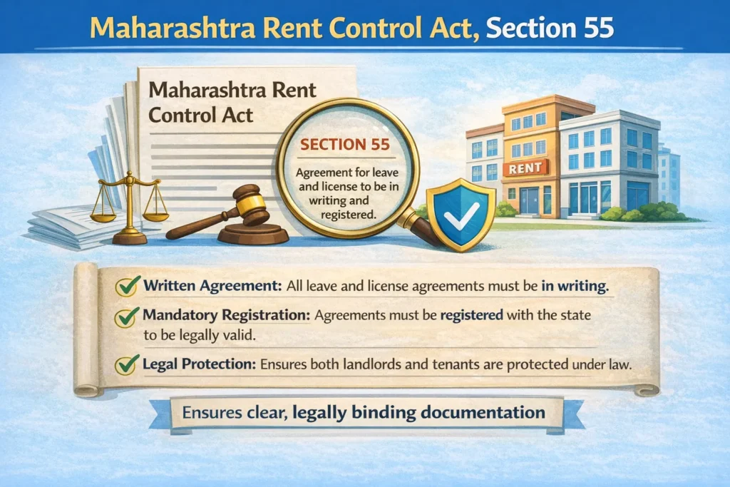 Maharashtra Rent Control Act Section 55 1