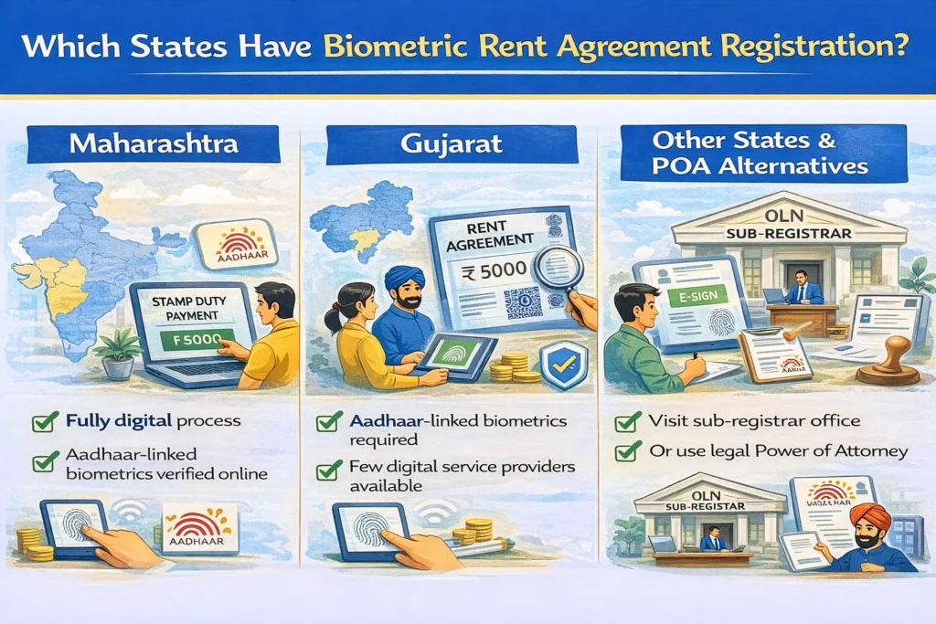 Which States Have Biometric Rent Agreement Registration