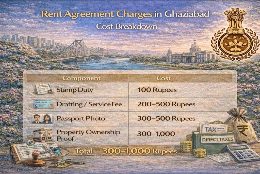 Rent Agreement Charges in Ghaziabad Cost Breakdown