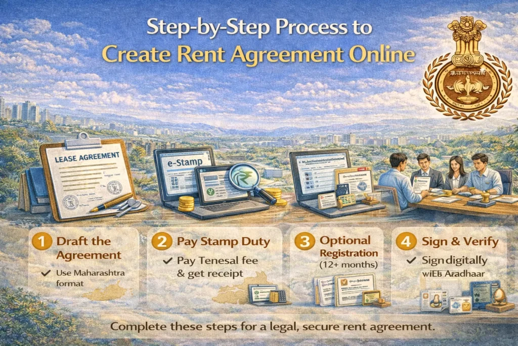 Step by Step Process to Create Rent Agreement Online