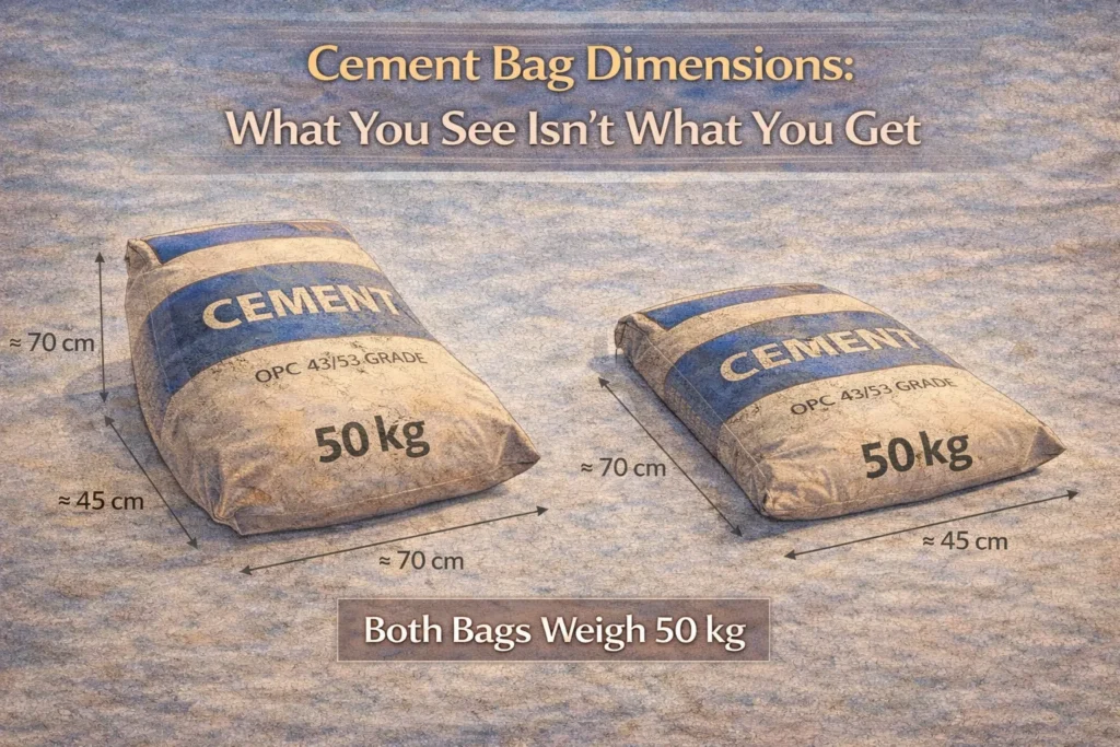 Cement Bag Dimensions What You See Isnt What You Get