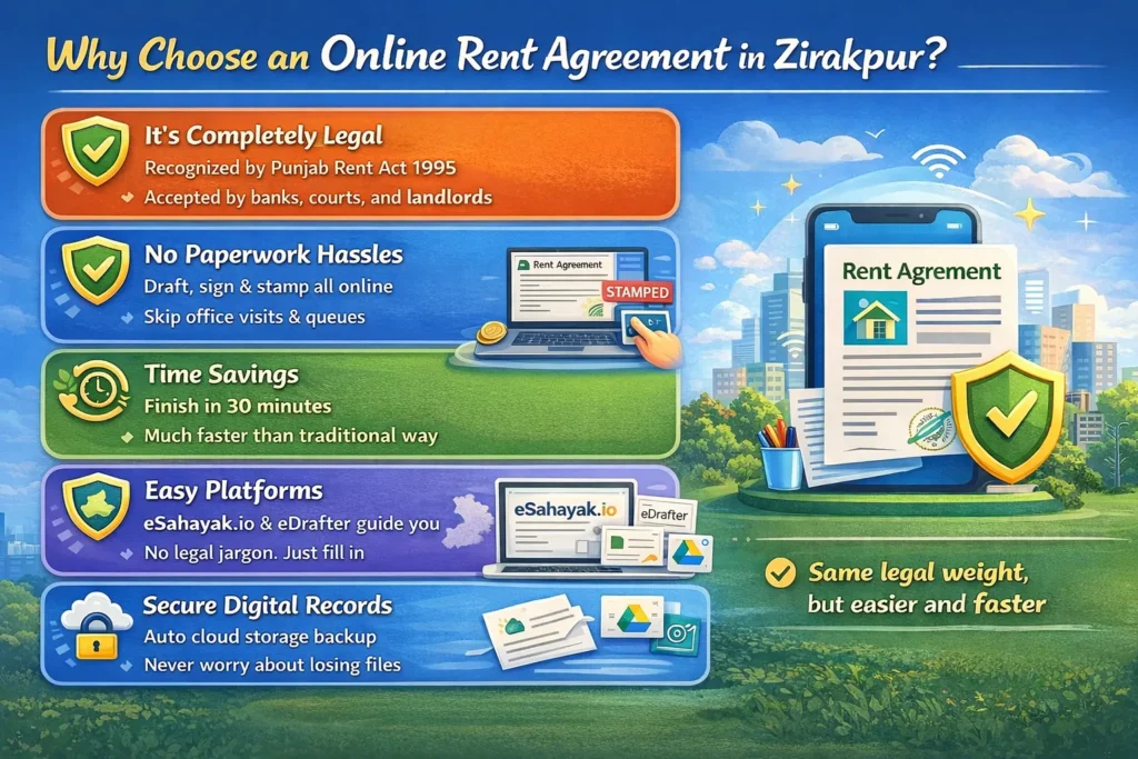 Why Choose an Online Rent Agreement in Zirakpur