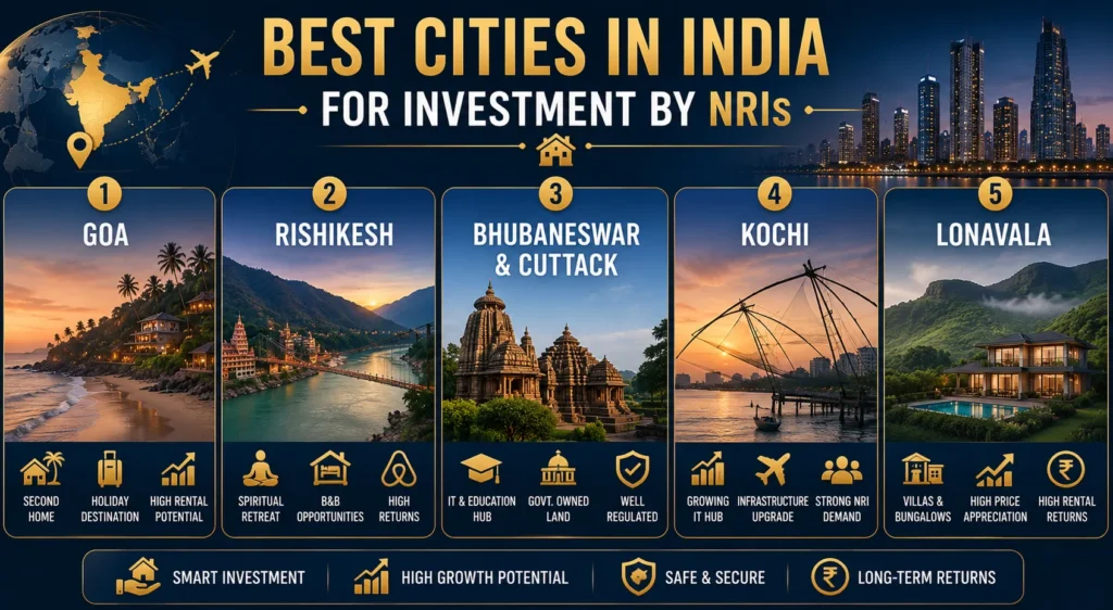 Best cities in India for Investment by NRIs