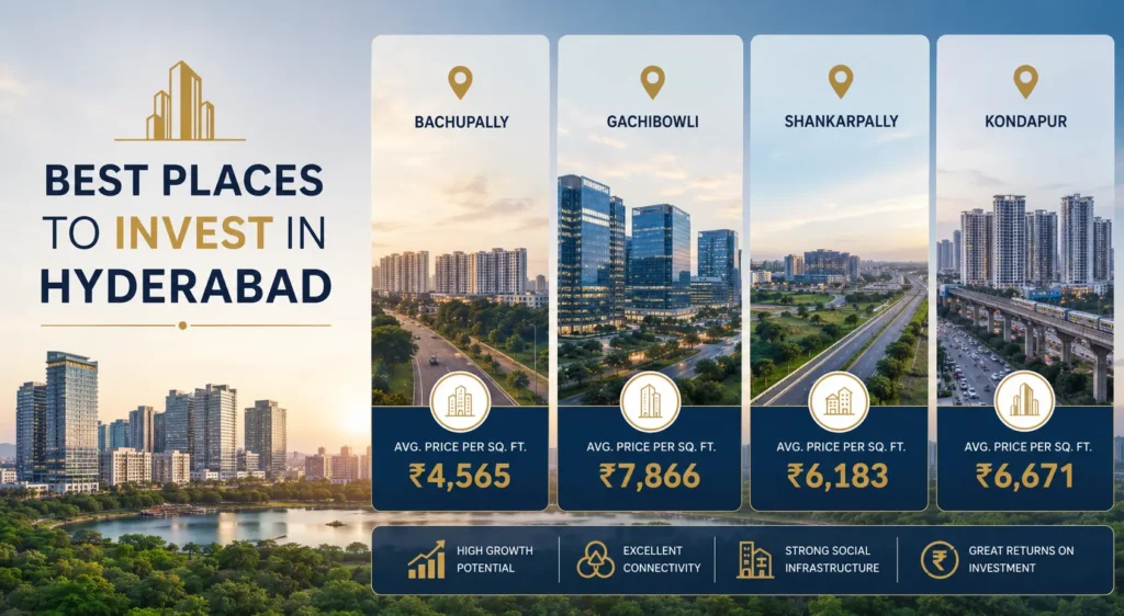 Best Places To Invest in Hyderabad