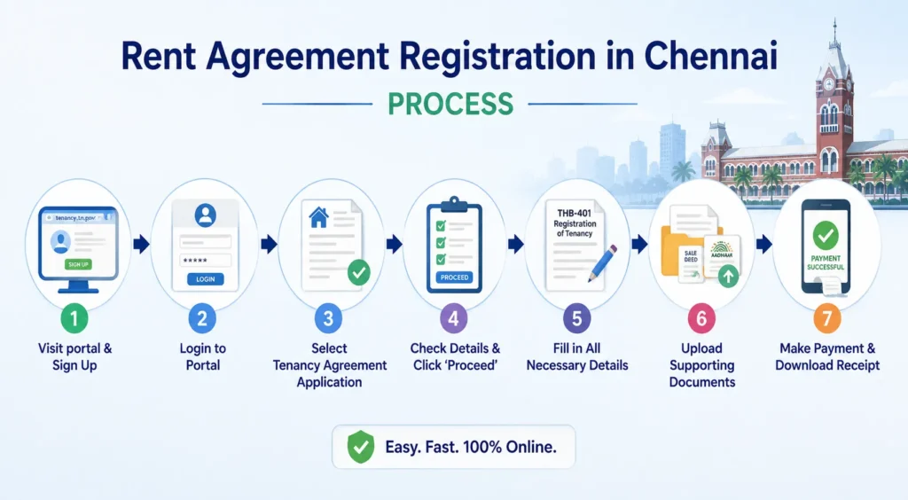 Rent Agreement Registration in Chennai Process