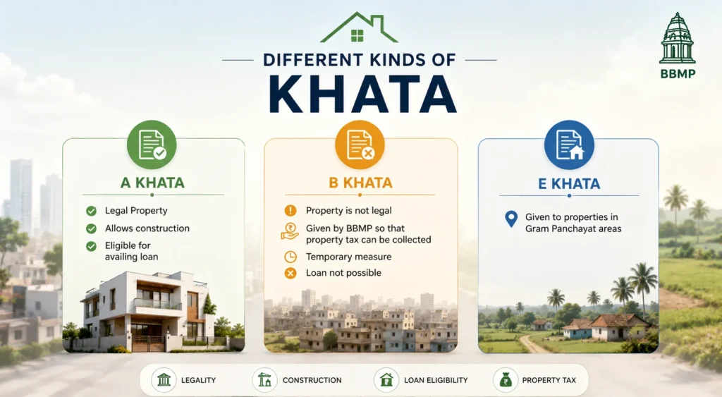 Different kinds of Khata