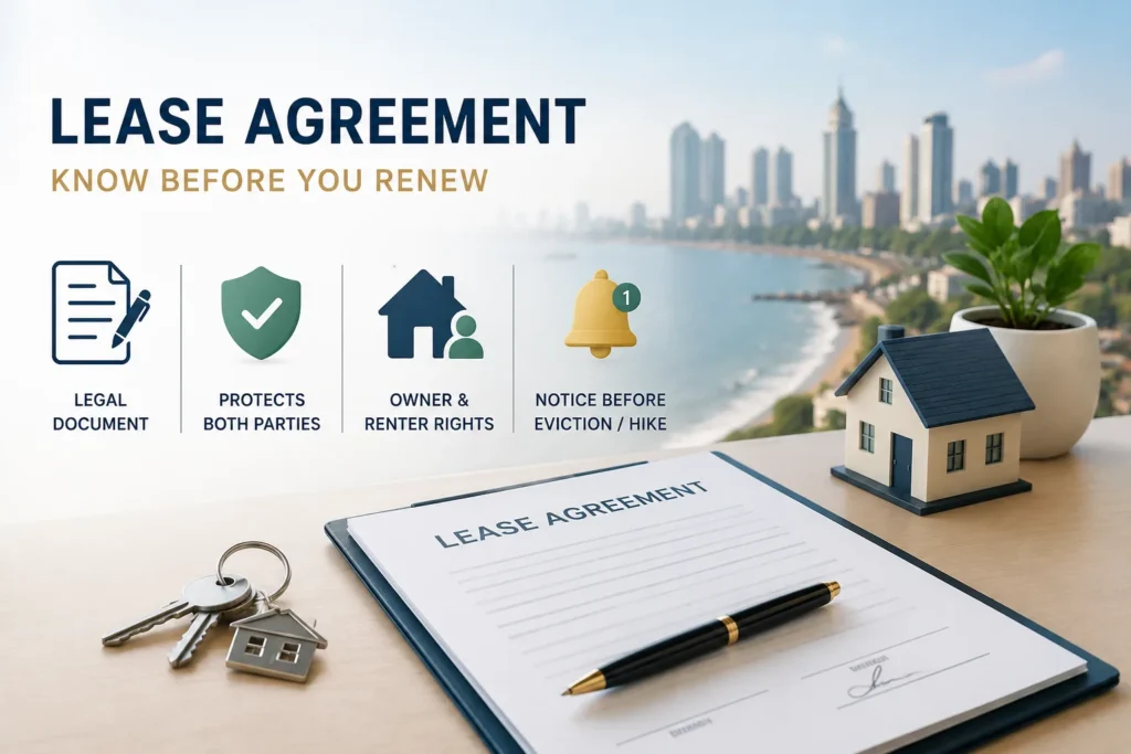 What Lease Agreement Is Before renewing the rent agreement in Mumbai