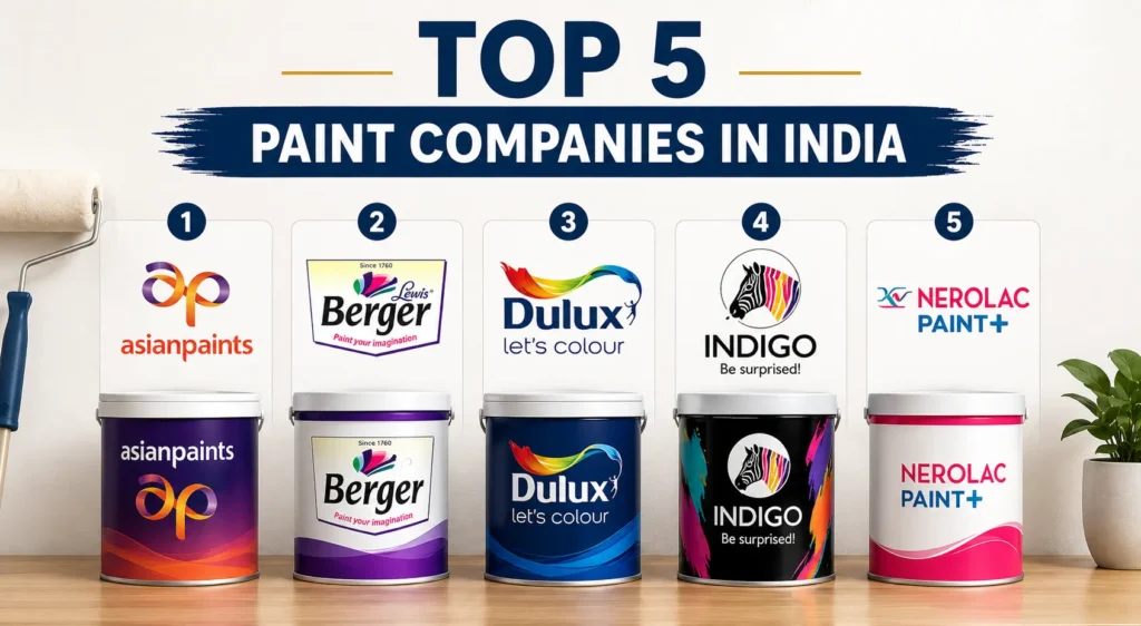 Top 5 paint companies in India