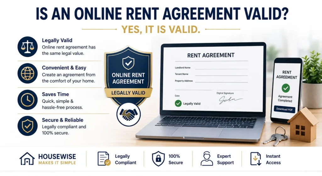 Is an online rent agreement valid
