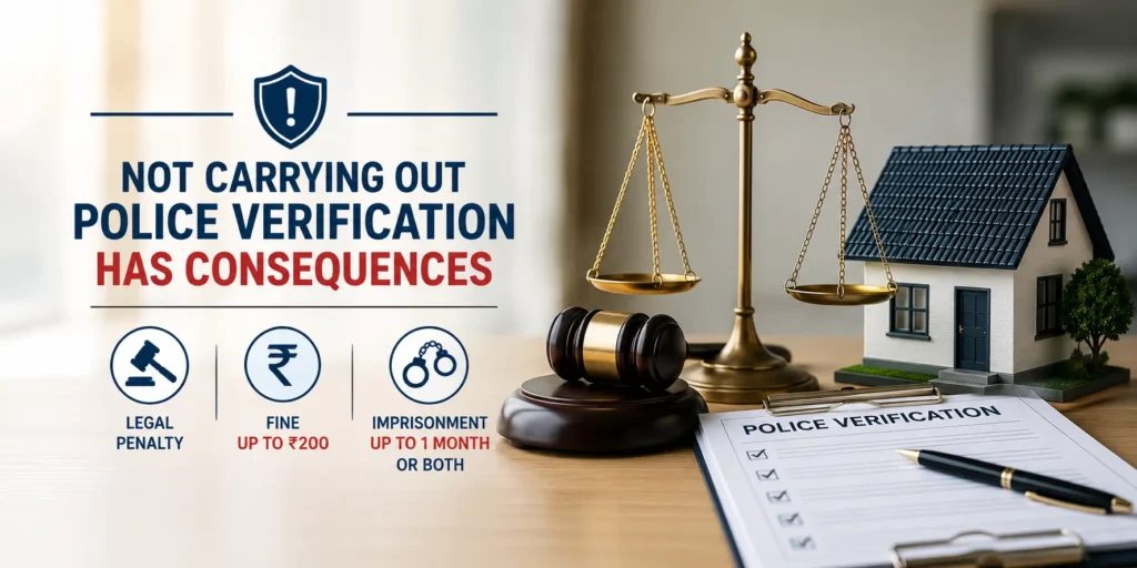 REPERCUSSIONS OF NOT CARRYING OUT THE POLICE VERIFICATION
