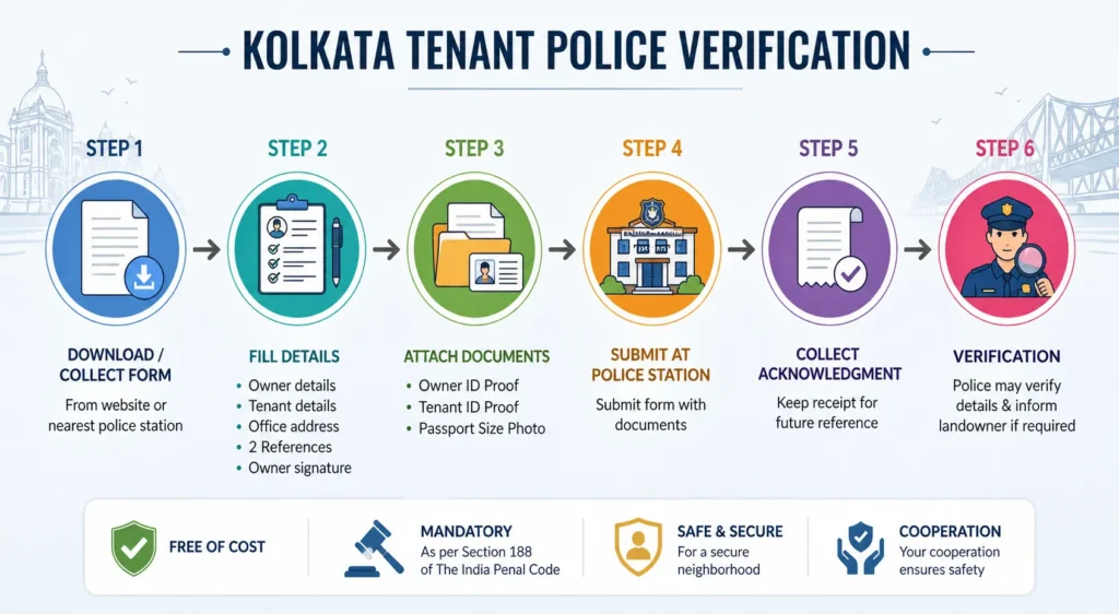 How to do Kolkata Tenant Police Verification