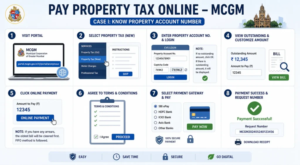 If you know the property account number