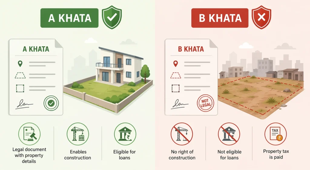 Now what is A Khata and B Khata