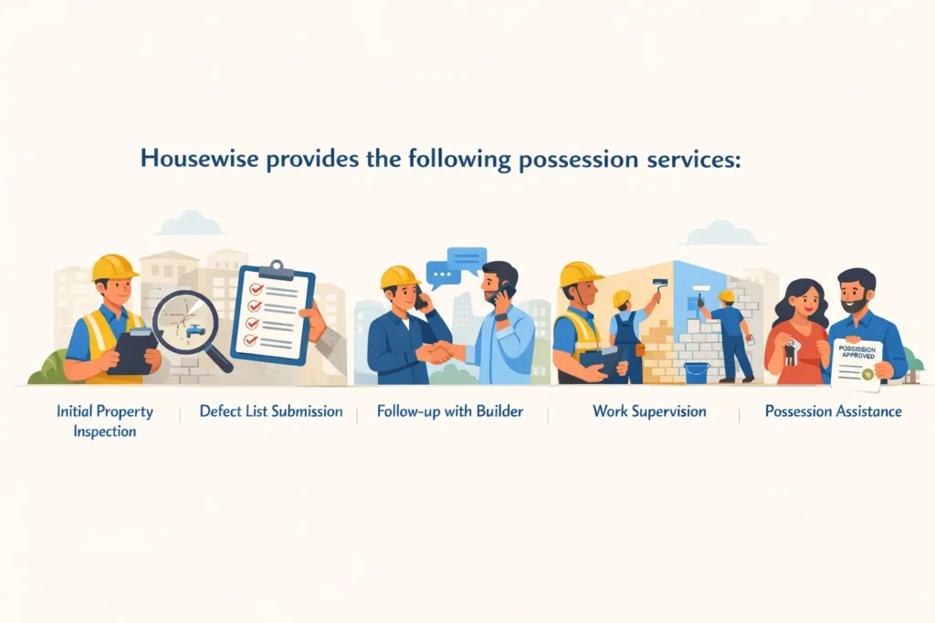 Housewise provides the following possession services