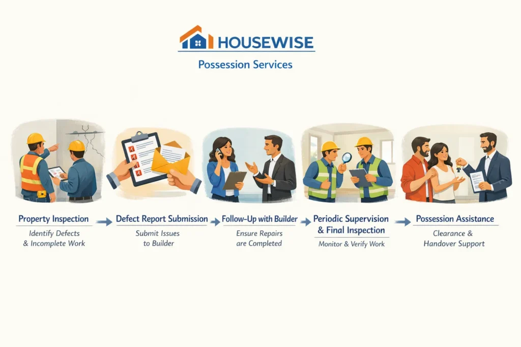 Possession services provided by Housewise