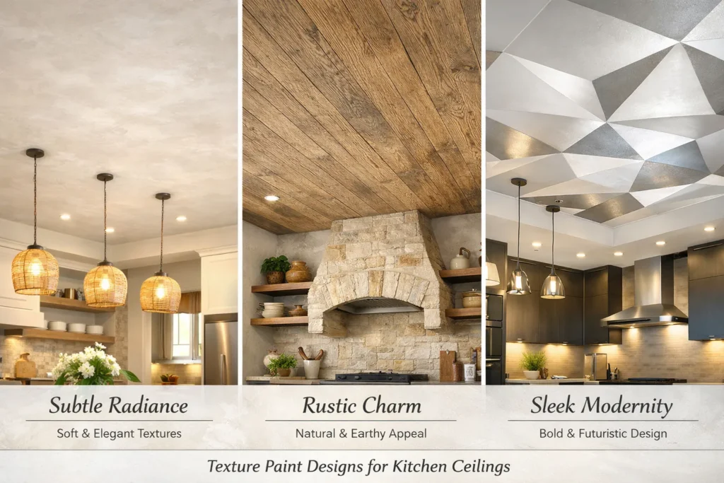 Texture Paint Designs for Kitchen Ceilings
