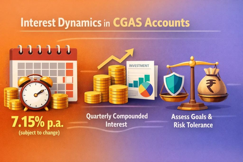 Interest dynamics in CGAS accounts