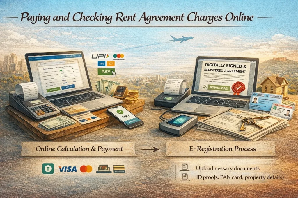 Paying and Checking Rent Agreement Charges Online