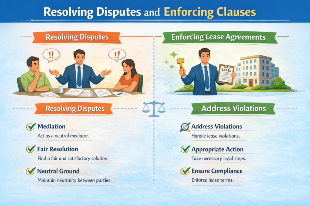 Resolving Disputes and Enforcing Clauses