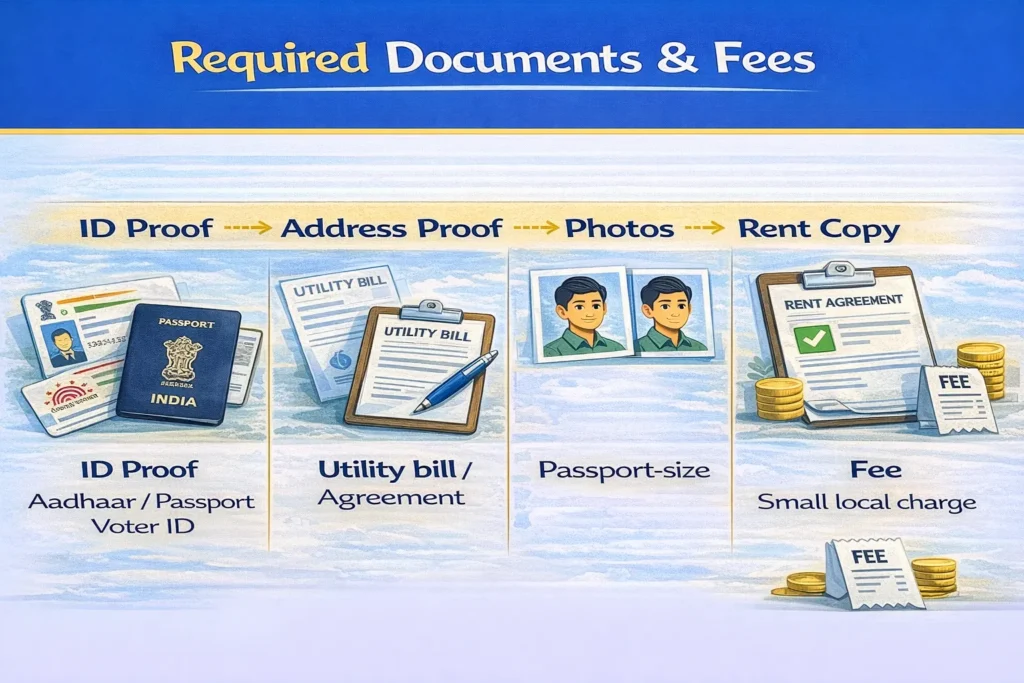 Required Documents Verification Fees
