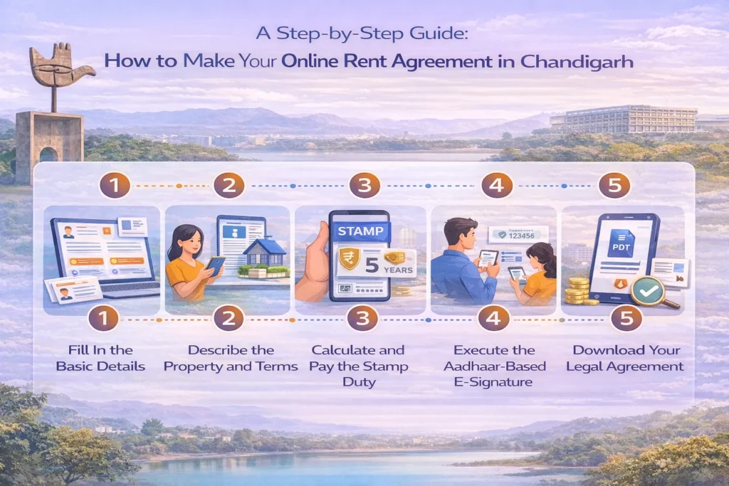 A Step by Step Guide How to Make Your Online Rent Agreement in Chandigarh