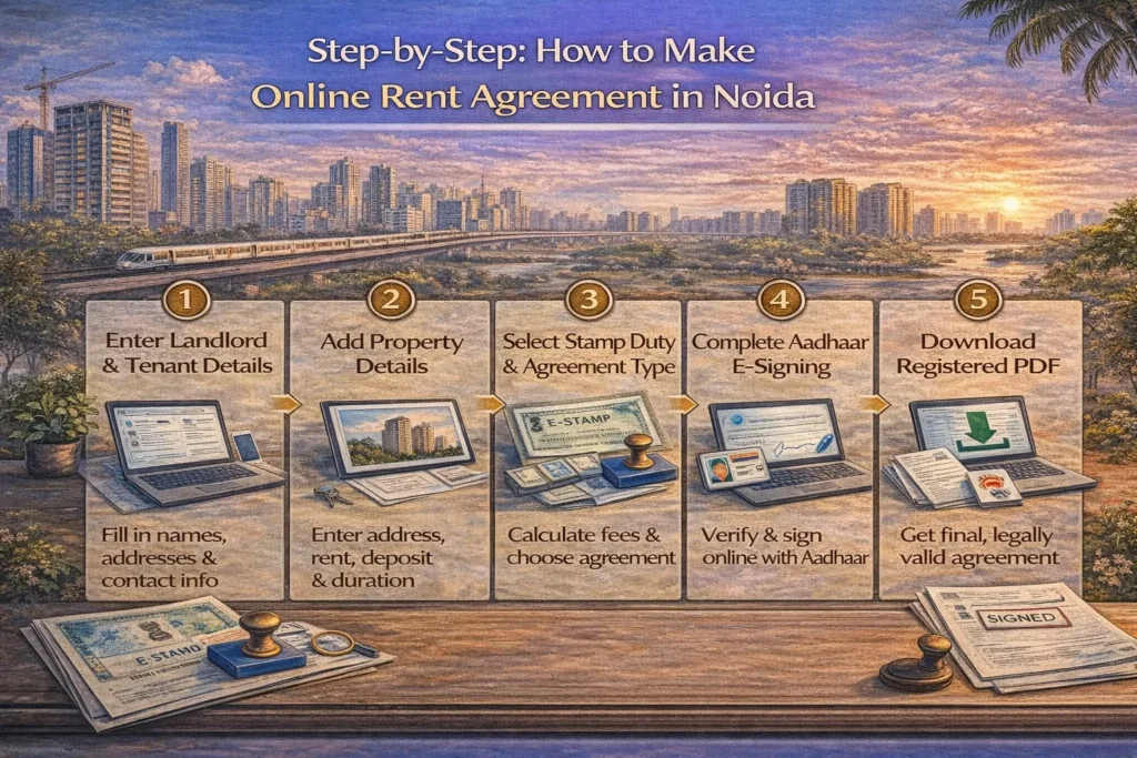 Step by Step How to Make Online Rent Agreement in Noida
