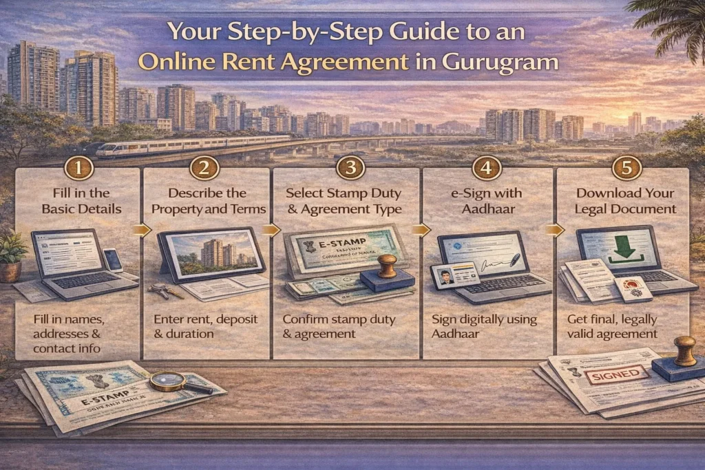 Your Step by Step Guide to an Online Rent Agreement in Gurugram