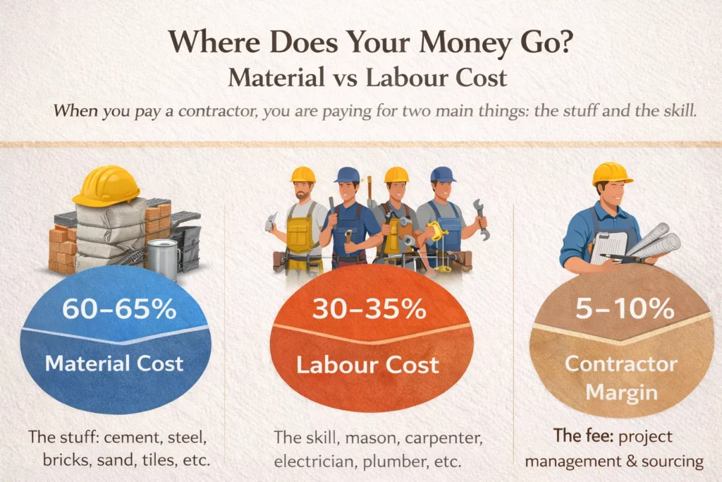 Where Does Your Money Go Material vs Labour Cost