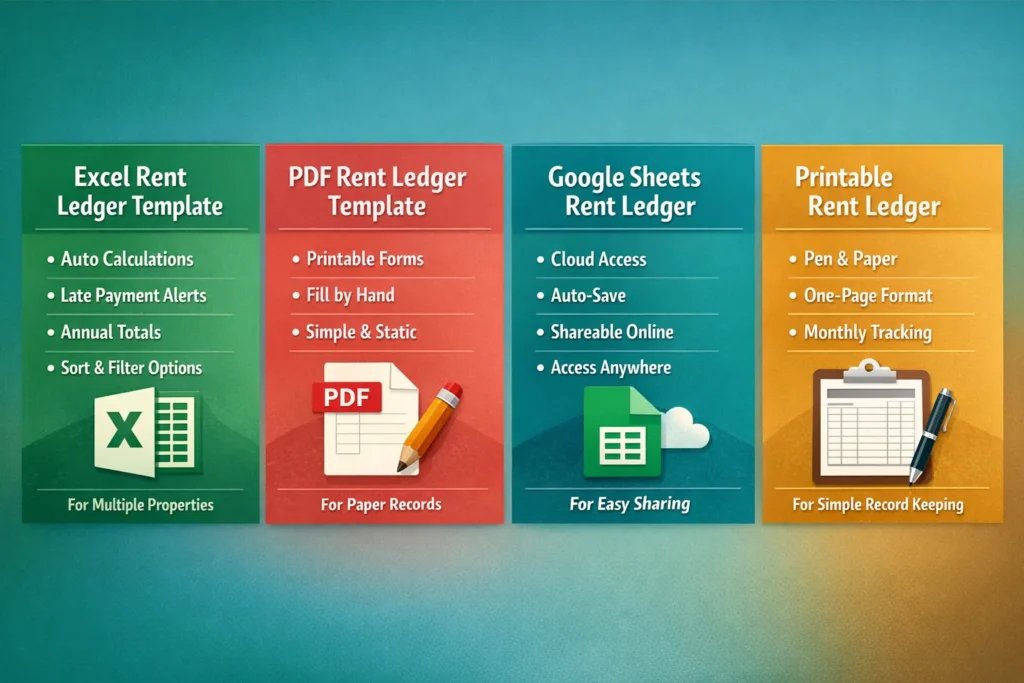 Free Rent Ledger Templates