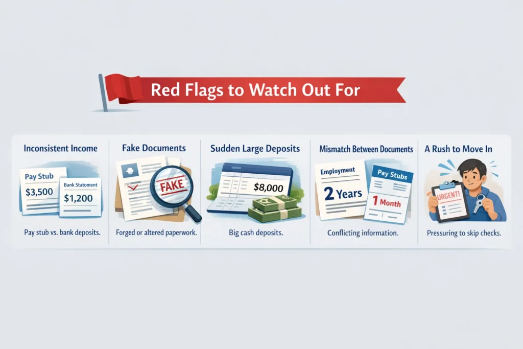Red flags to watch out for