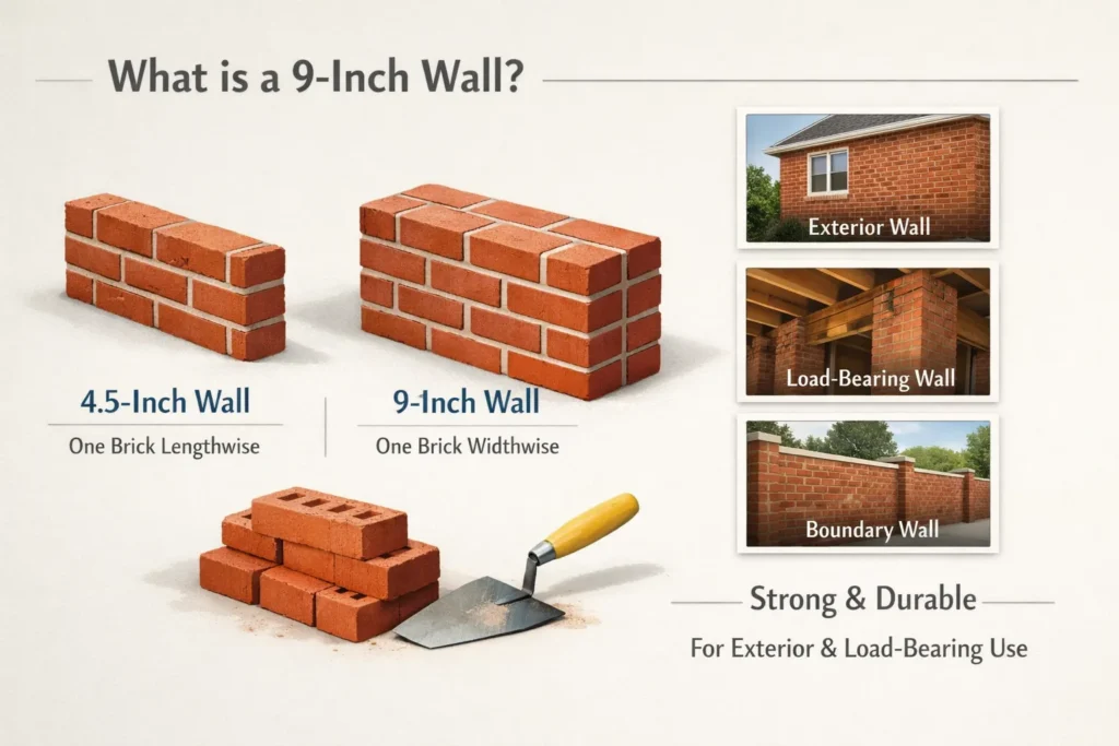 What is a 9 inch wall