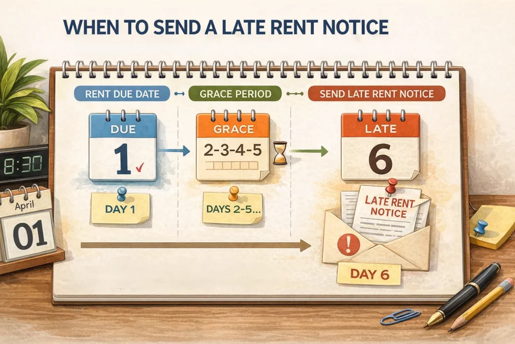 When to send a late rent notice