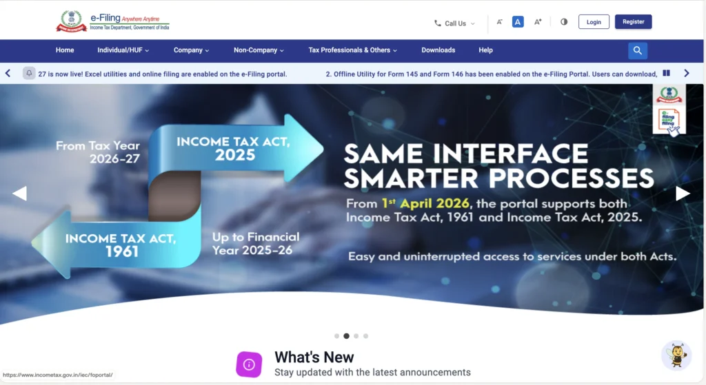 income tax portal